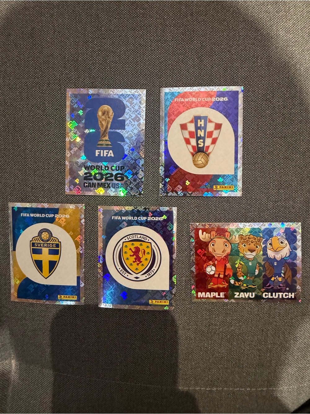 Panini FIFA World Cup 2026 5 Holographic Stickers